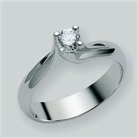 Anello Miluna Donna I Solitari in Oro bianco LID1335-D10-13 - LID1335-D10-15